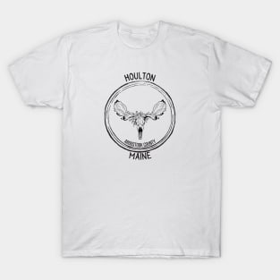 Houlton Maine Moose Skull T-Shirt